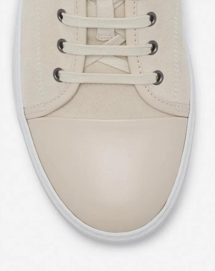 Men Lanvin Sneakers Dbb1 Leather And Suede Sneakers Vanilla Men Lanvin Sneakers Dbb1 Leather And Suede Sneakers Vanilla