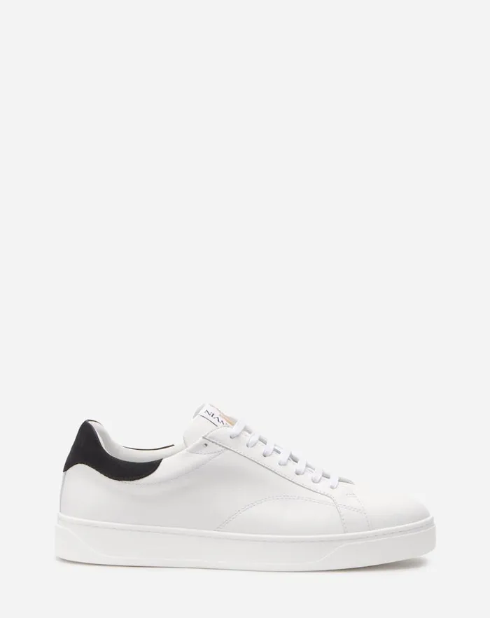 Men Lanvin Sneakers Leather Ddb0 Sneakers Whiteblack