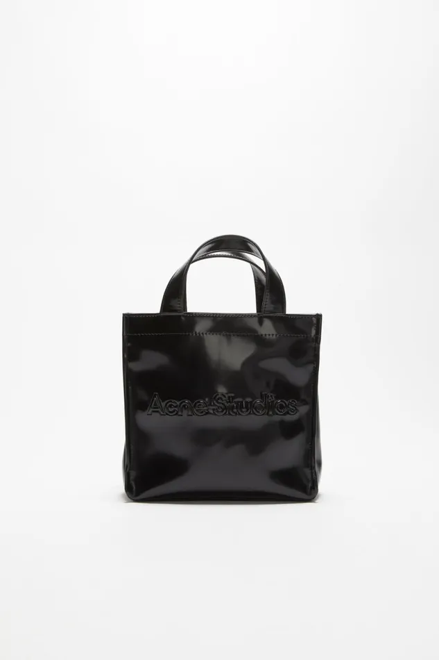 Men Logo Mini Shoulder Tote Bag Black Acne Studios Bags