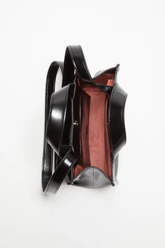 Men Logo Mini Shoulder Tote Bag Black Acne Studios Bags