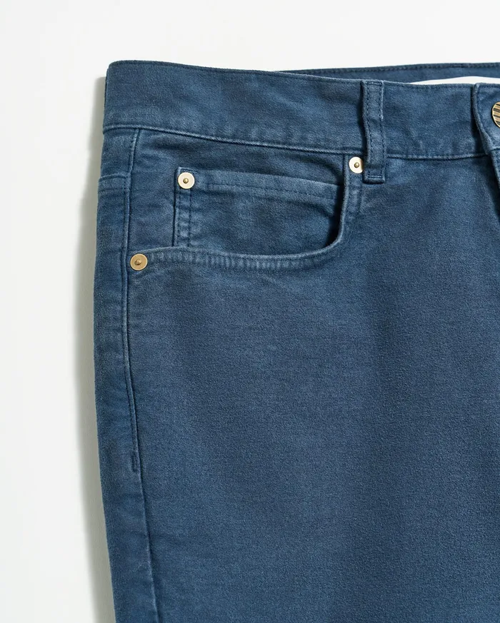Men Moleskin Jean Carbon Blue Billy Reid Bottoms