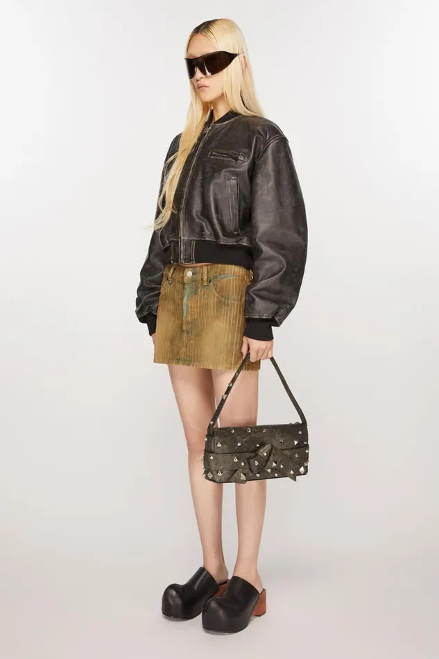 Men Musubi Shoulder Bag Dark Brown Acne Studios Bags