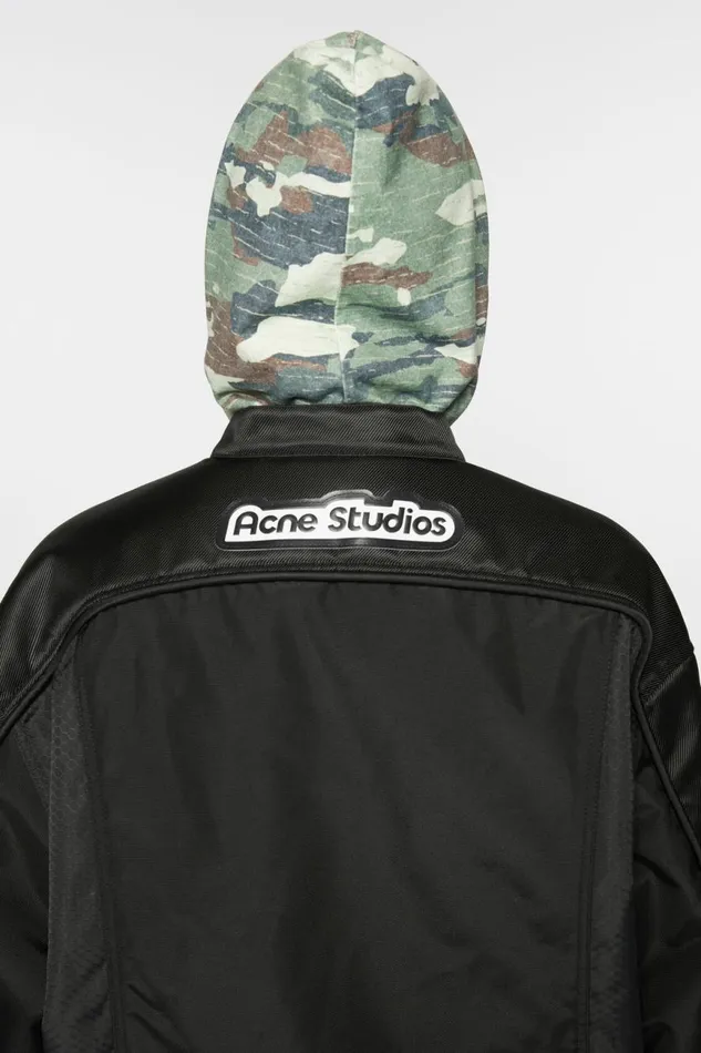 Men Padded Jacket Black Acne Studios Outerwear
