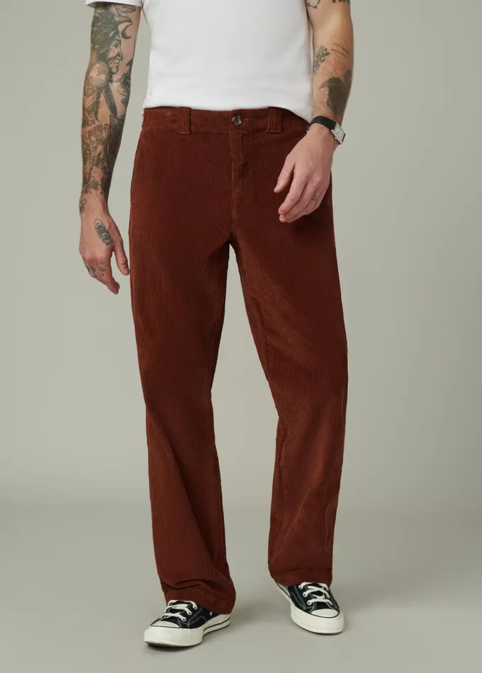 Men Pants Trousers Joe039s Jeans RELAXED CORD TROUSER 32quot Mocha Bisque