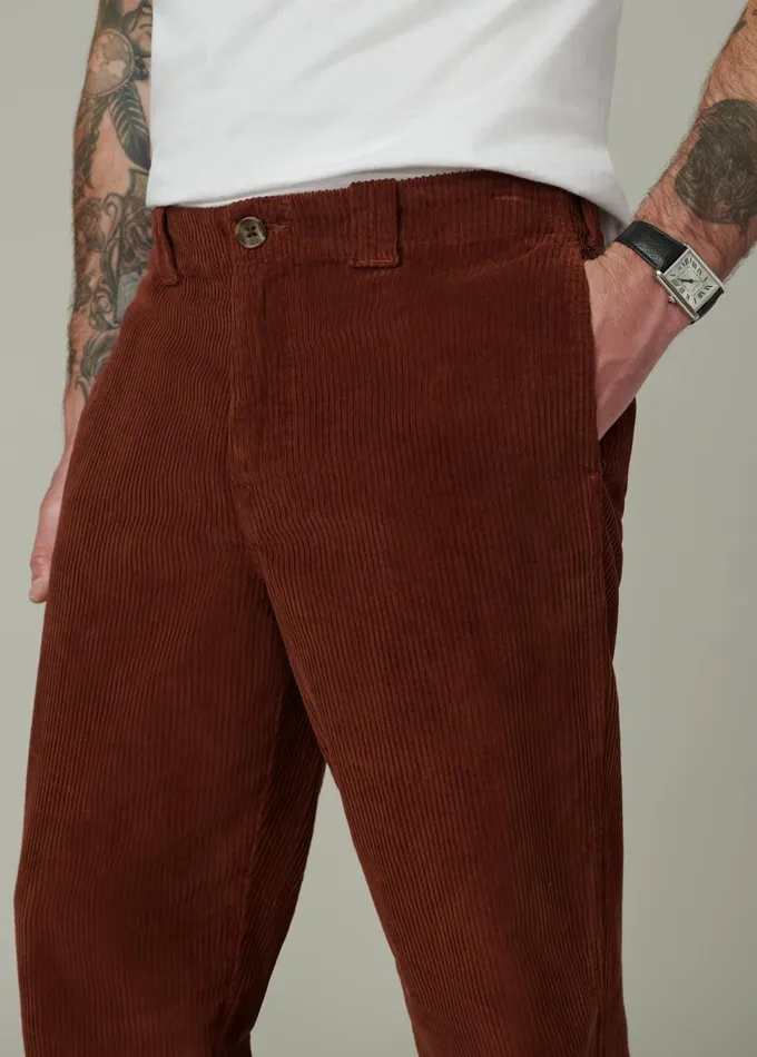 Men Pants Trousers Joe039s Jeans RELAXED CORD TROUSER 32quot Mocha Bisque
