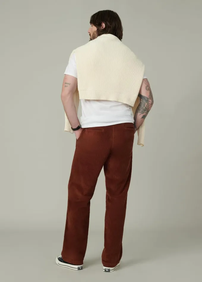 Men Pants Trousers Joe039s Jeans RELAXED CORD TROUSER 32quot Mocha Bisque