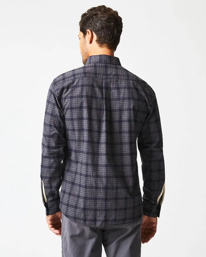 Men Plaid Tuscumbia Shirt Bd Brownblack Billy Reid Shirting