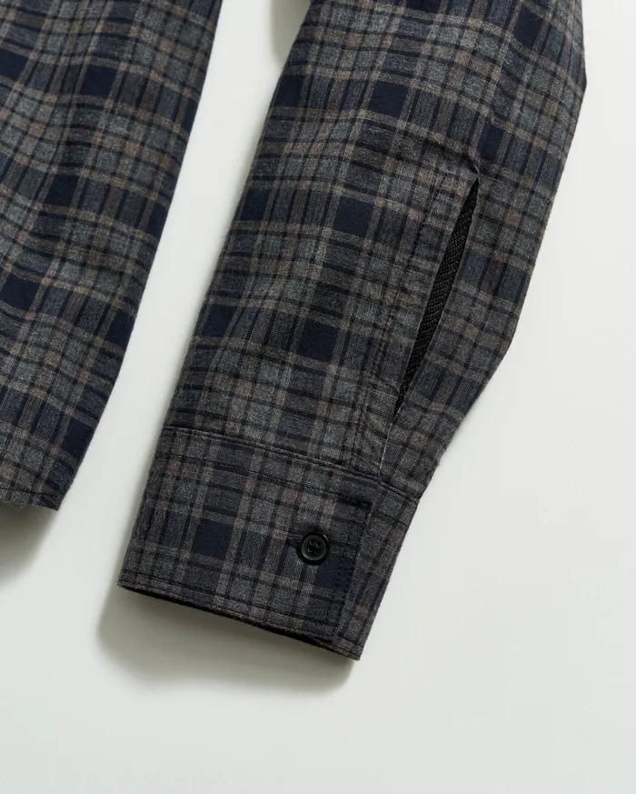 Men Plaid Tuscumbia Shirt Bd Brownblack Billy Reid Shirting