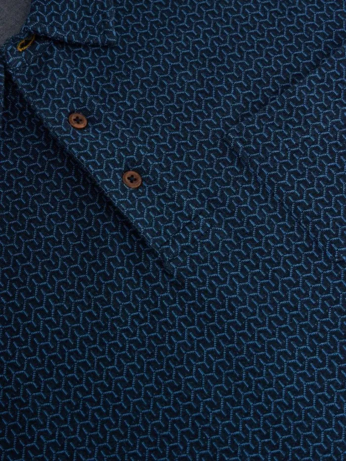 Men POLO SHIRTS White Stuff Jacquard Polo Dark Navy Men POLO SHIRTS White Stuff Jacquard Polo Dark Navy