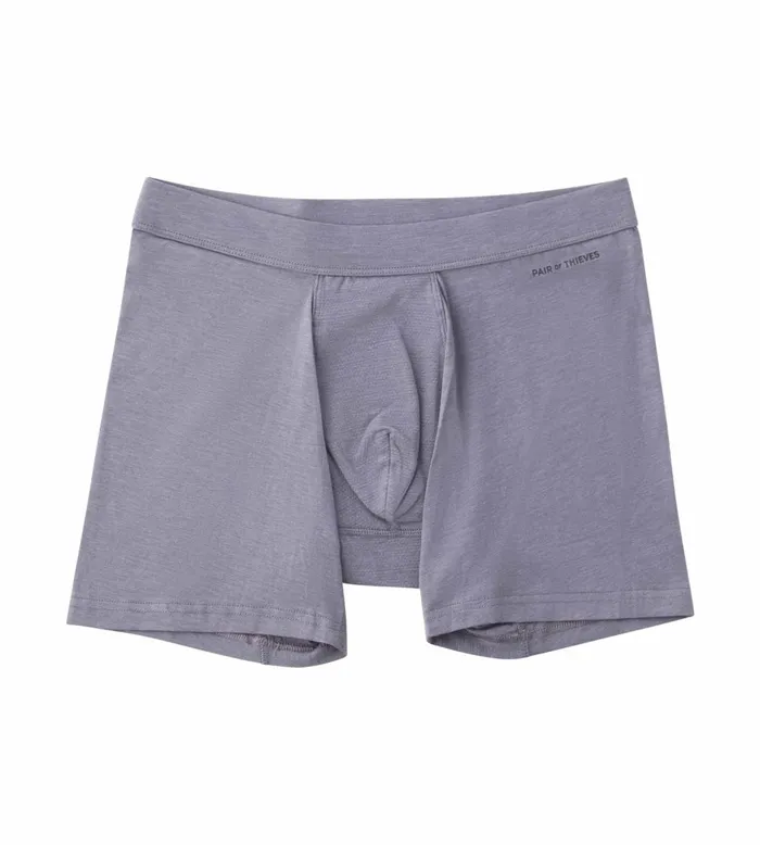 Men Quick Dry Action Blend Cotton Boxer Briefs Grey Underwear 3 Pack Pair Of Thieves Boxer Briefs