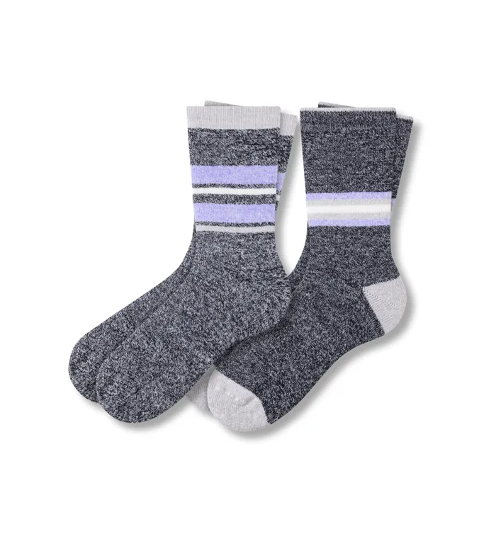 Men Ready For Everything Cozy Crew Black Socks 2 Pack 1051790001 Pair Of Thieves Crew