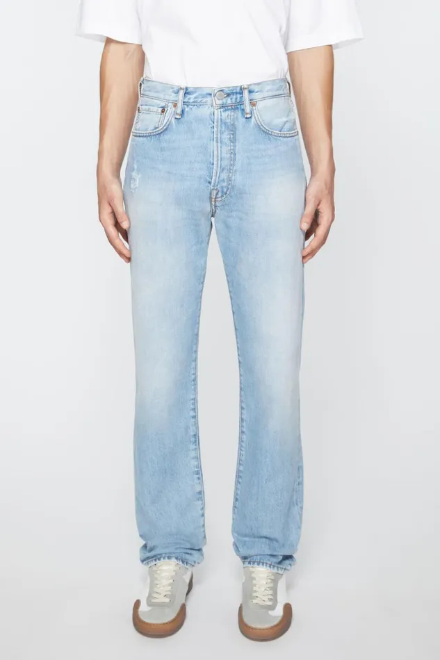 Men Regular Fit Jeans 1996 Light Blue Acne Studios Jeans