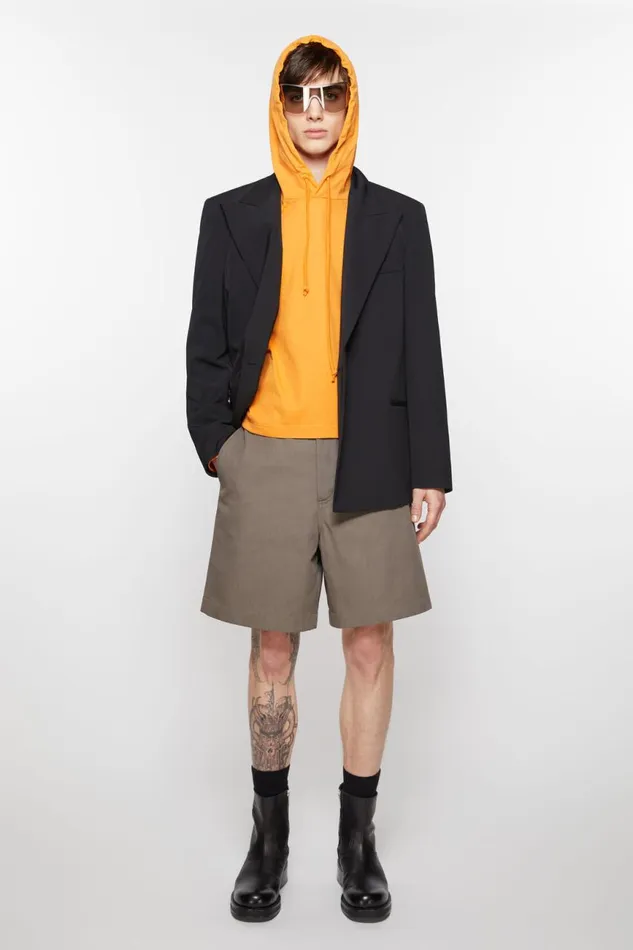 Men Regular Fit Shorts Hazelnut Brown Acne Studios Shorts