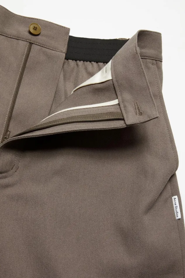 Men Regular Fit Shorts Hazelnut Brown Acne Studios Shorts
