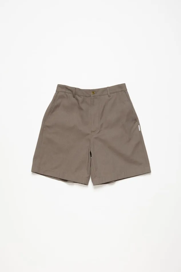 Men Regular Fit Shorts Hazelnut Brown Acne Studios Shorts