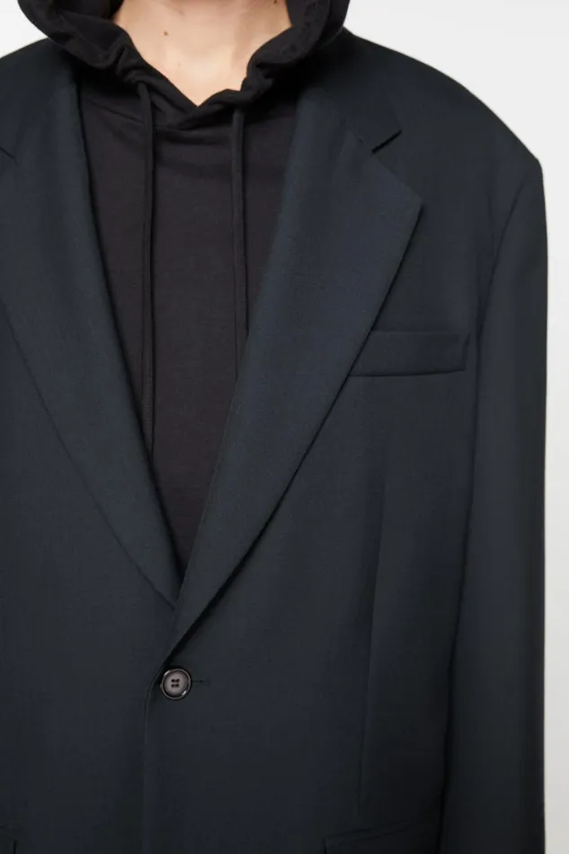 Men Relaxed Fit Suit Jacket Dark Navy Acne Studios Suit Jackets