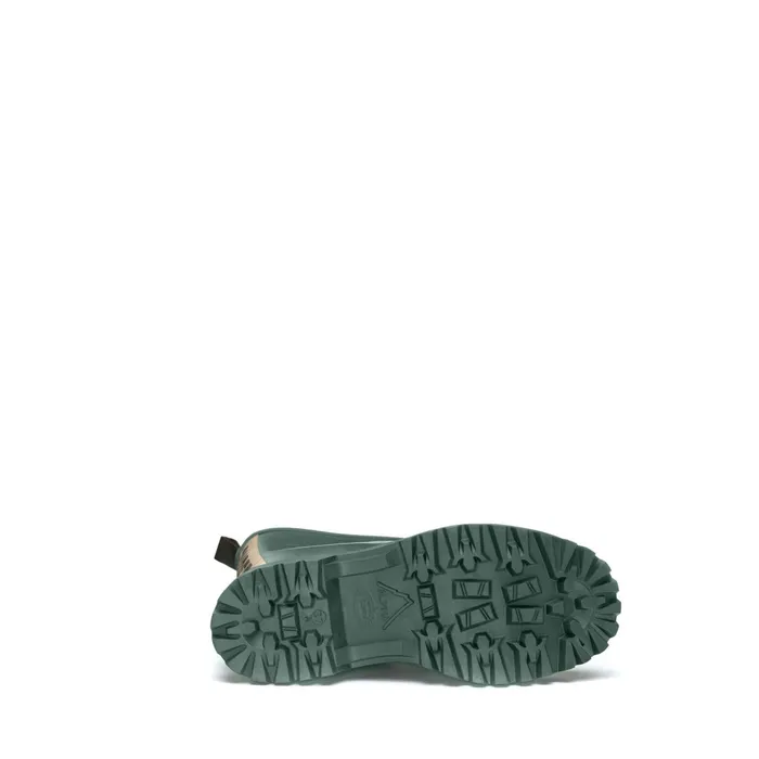 Men Rubber Boots Unisex 799 RUBBER BOOTS LETTERING High Cut GREEN DK FORESTOFF WHITE Superga Gumboots