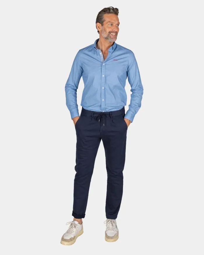 Men Shirts NZA New Zealand Auckland Blue Cotton Shirt With Stretch 8211 Brave Blue Men Shirts NZA New Zealand Auckland Blue Cotton Shirt With Stretch 8211 Brave Blue