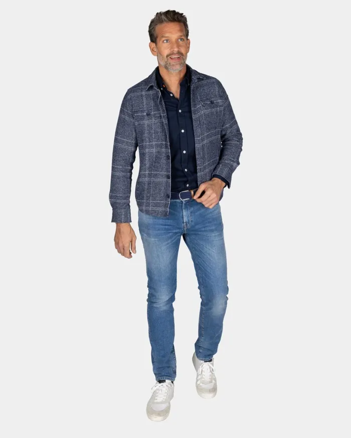 Men Shirts NZA New Zealand Auckland Navy Cotton Overshirt 8211 Autumn Navy