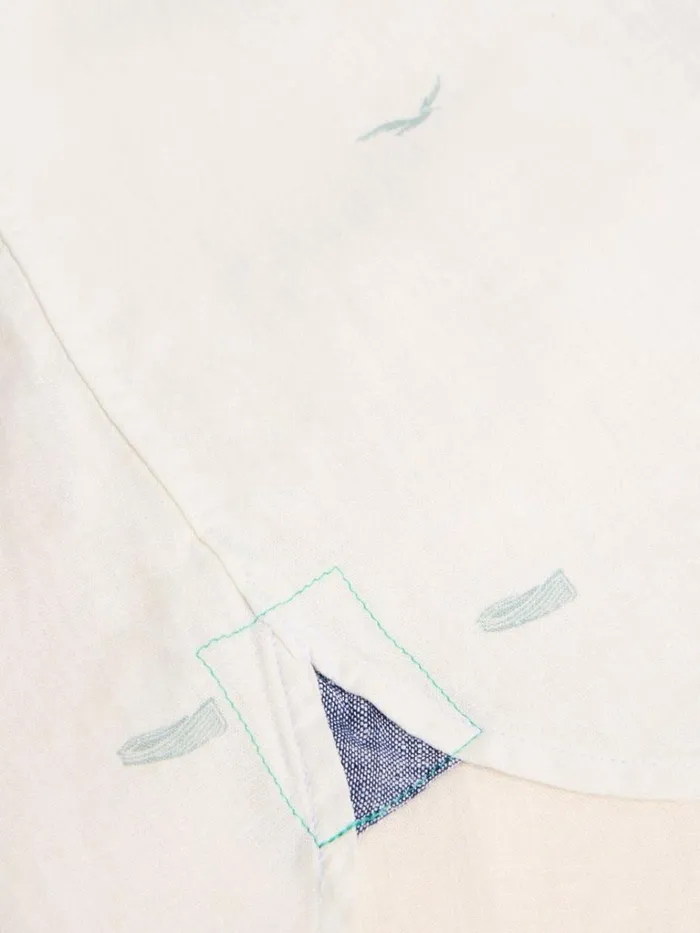 Men SHIRTS White Stuff Lighthouse Print Linen Shirt White Print Men SHIRTS White Stuff Lighthouse Print Linen Shirt White Print