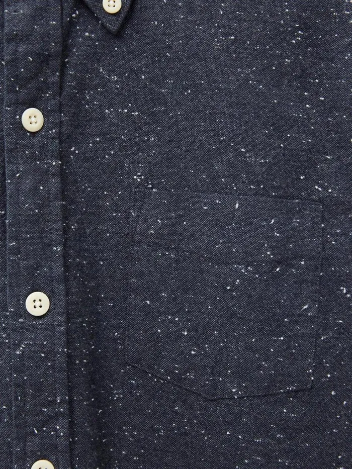 Men SHIRTS White Stuff Oxford Nep Shirt Charcoal Grey Men SHIRTS White Stuff Oxford Nep Shirt Charcoal Grey