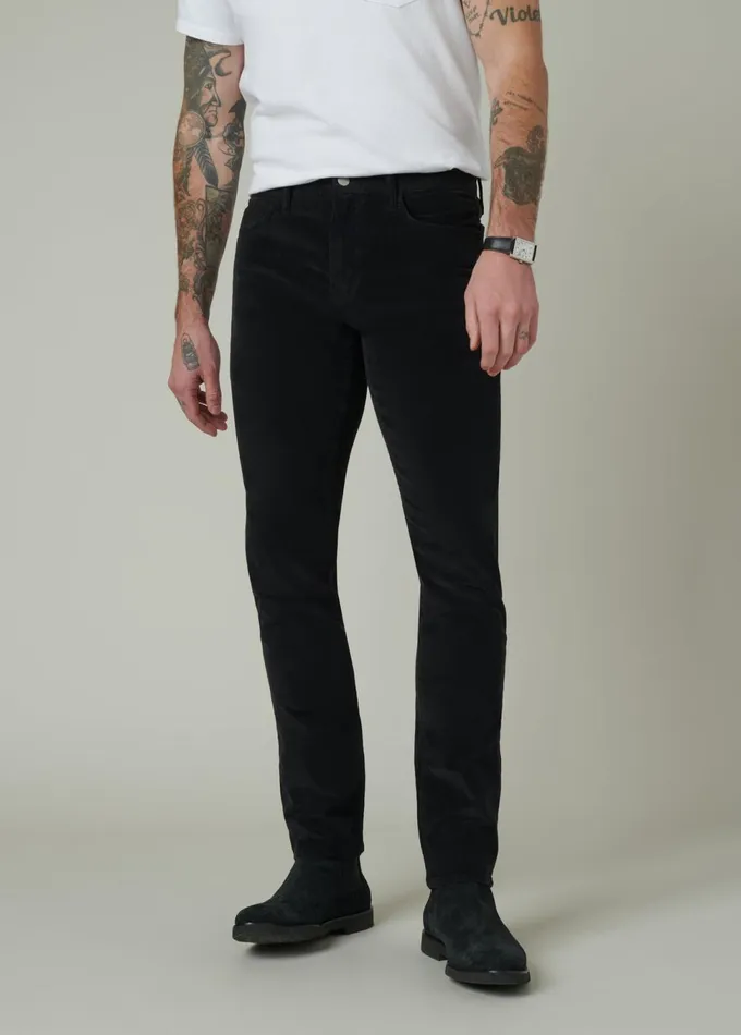 Men Slim Skinny Joe039s Jeans THE ASHER CORD Black