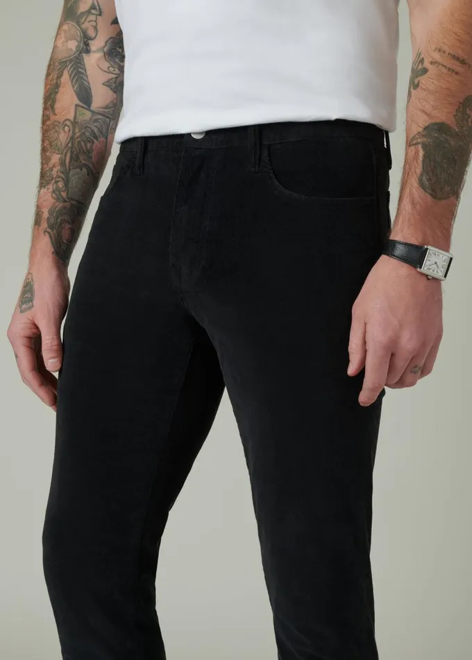 Men Slim Skinny Joe039s Jeans THE ASHER CORD Black