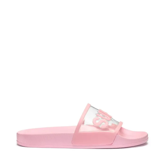 Men Slippers Unisex 1908 SLIDES CLEAR IDENTITY SLIDE PINK TICKLED Superga Slippers