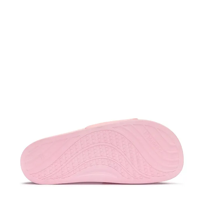 Men Slippers Unisex 1908 SLIDES CLEAR IDENTITY SLIDE PINK TICKLED Superga Slippers