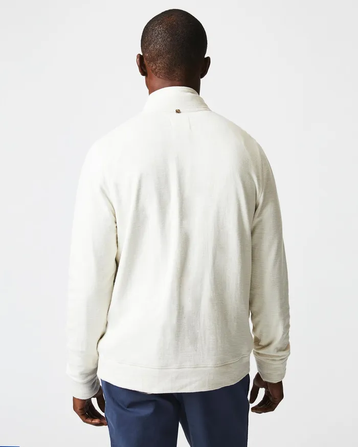 Men Slub Cotton Cardigan Tinted White Billy Reid Sweaters and Sweatshirts