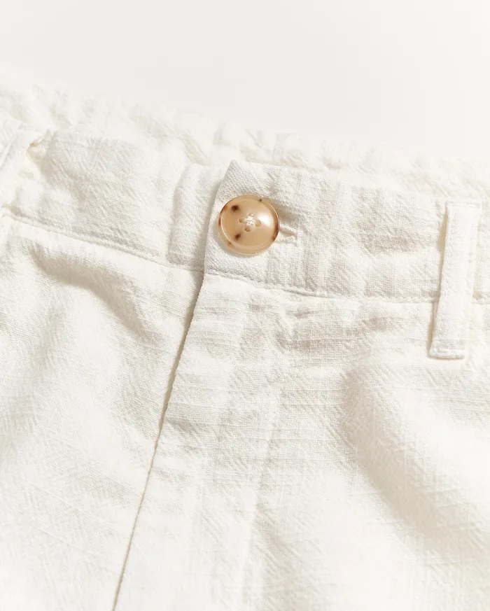 Men Slub Cotton Short Tinted White Billy Reid Bottoms