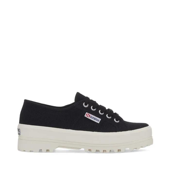 Men Sneakers Unisex 2555 ALPINA Low Cut BLACKF AVORIO Superga Low Cut