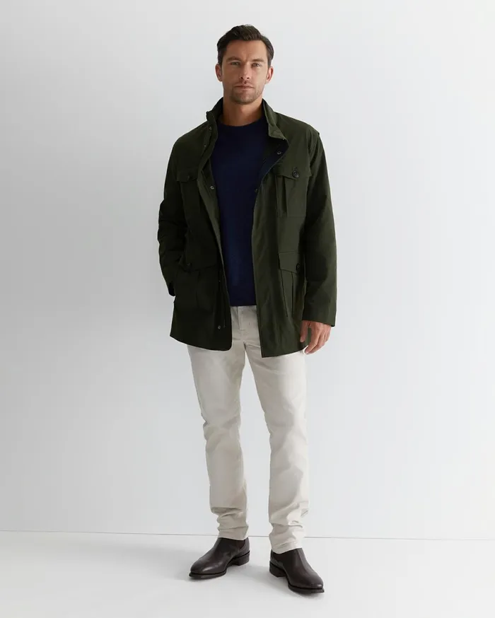 Men Sportscraft Jackets and Blazers Colliers Parker Khaki