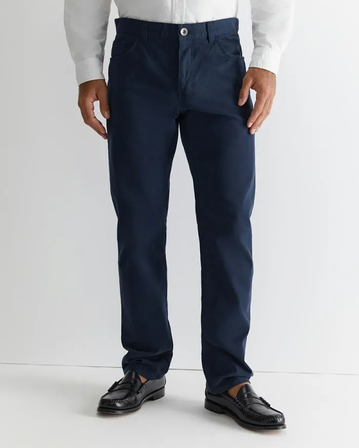 Men Sportscraft Pants Bedford Jean Mid Blue