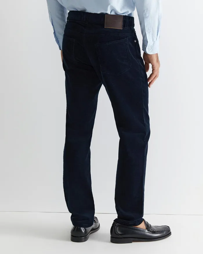 Men Sportscraft Pants Cooper Cord Navy