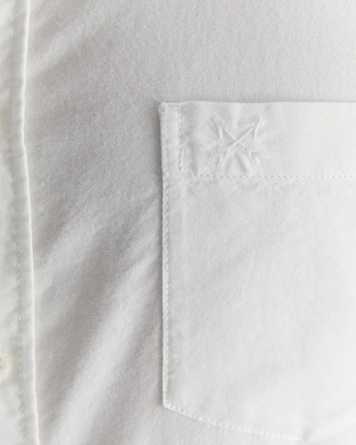 Men Sportscraft Shirts Oxford Long Sleeve Shirt White
