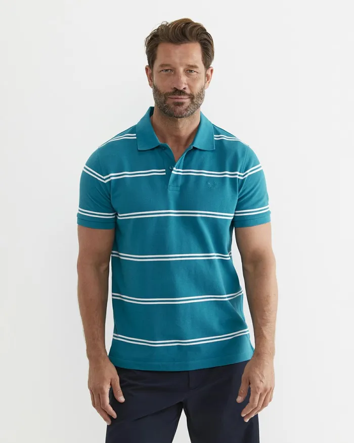 Men Sportscraft TShirts and Polos Hall Polo Teal