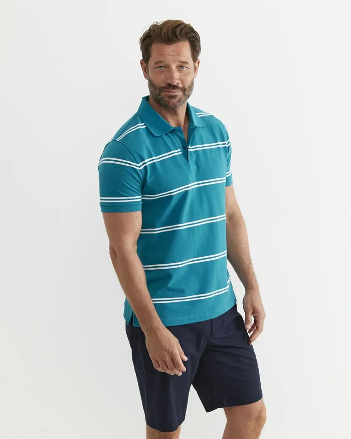 Men Sportscraft TShirts and Polos Hall Polo Teal