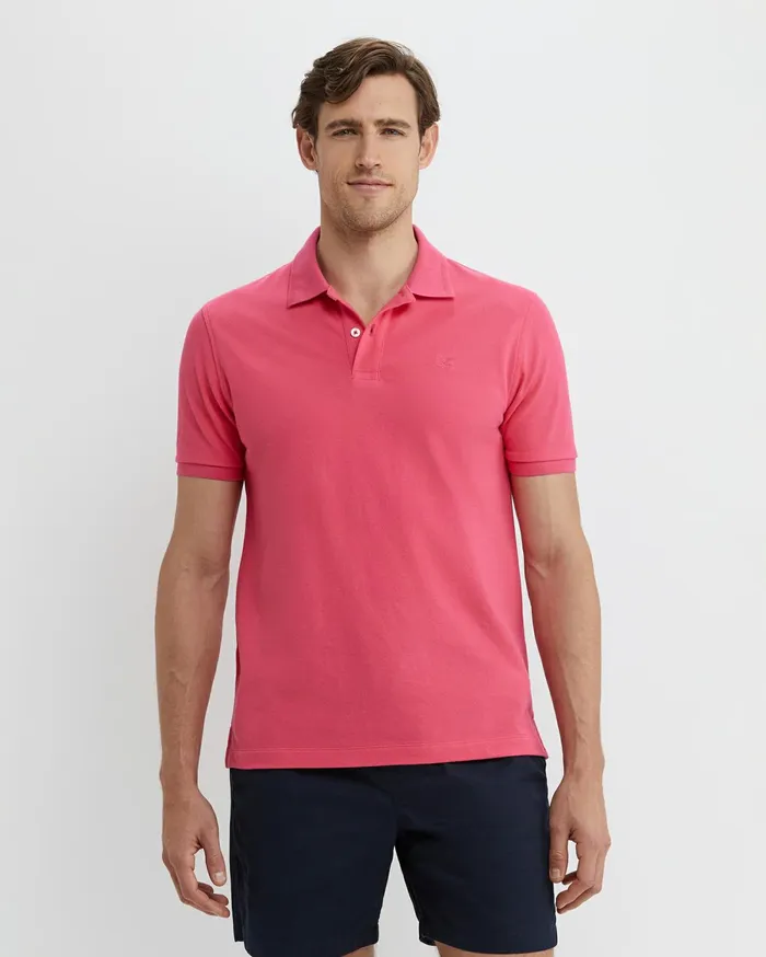 Men Sportscraft TShirts and Polos SC Pique Polo Hibiscus
