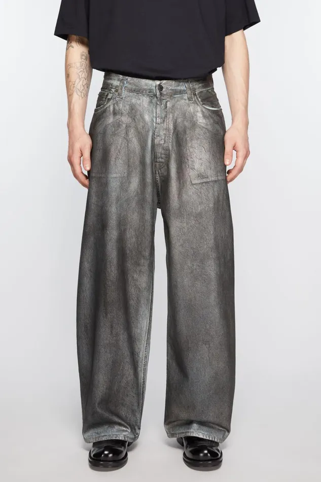 Men Super Baggy Fit Jeans 8211 2023M Silverblue Acne Studios Jeans