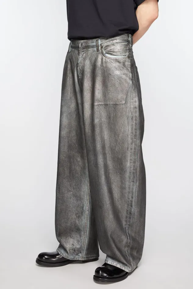 Men Super Baggy Fit Jeans 8211 2023M Silverblue Acne Studios Jeans