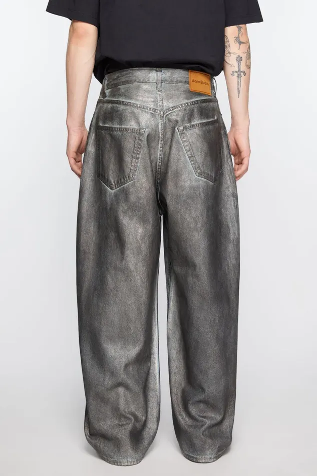 Men Super Baggy Fit Jeans 8211 2023M Silverblue Acne Studios Jeans