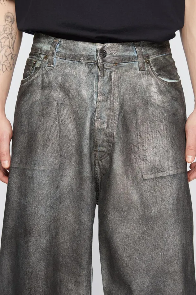 Men Super Baggy Fit Jeans 8211 2023M Silverblue Acne Studios Jeans