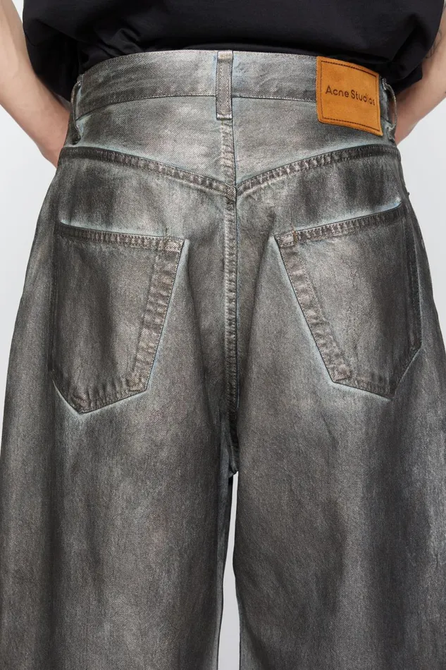 Men Super Baggy Fit Jeans 8211 2023M Silverblue Acne Studios Jeans