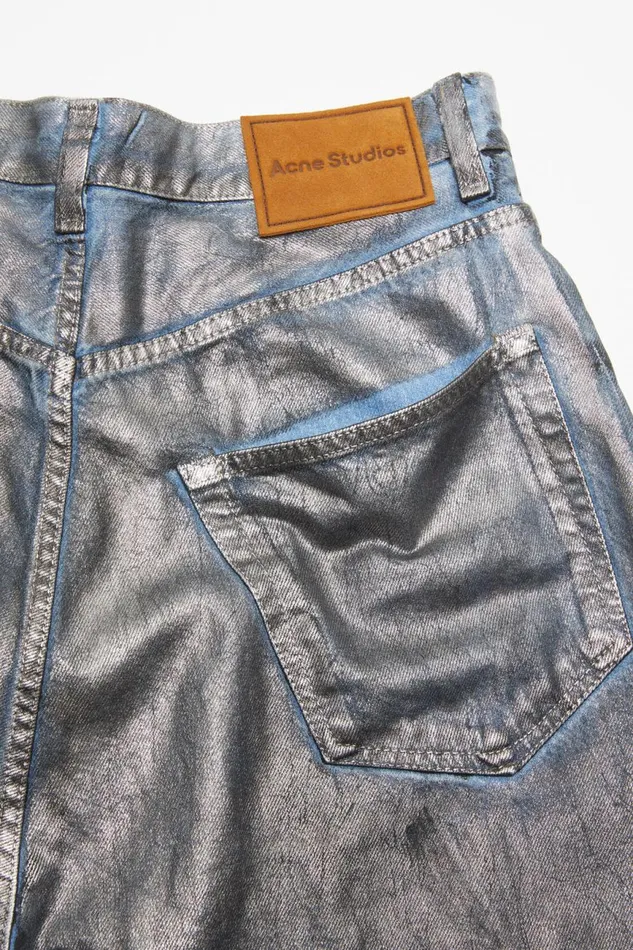 Men Super Baggy Fit Jeans 8211 2023M Silverblue Acne Studios Jeans