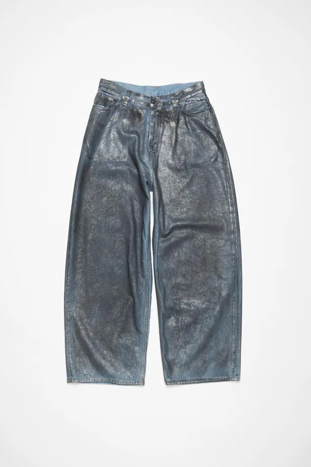 Men Super Baggy Fit Jeans 8211 2023M Silverblue Acne Studios Jeans