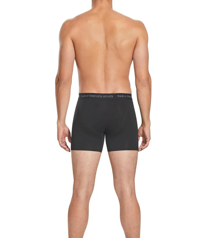 Men Supersoft Boxer Briefs Black Seaweed Underwear 2 Pack Pair Of Thieves Boxer Briefs