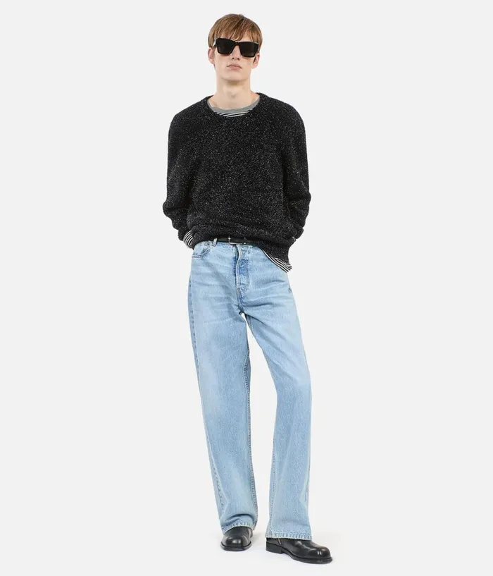 Men Sweaters THE KOOPLES Black Glittery Jumper