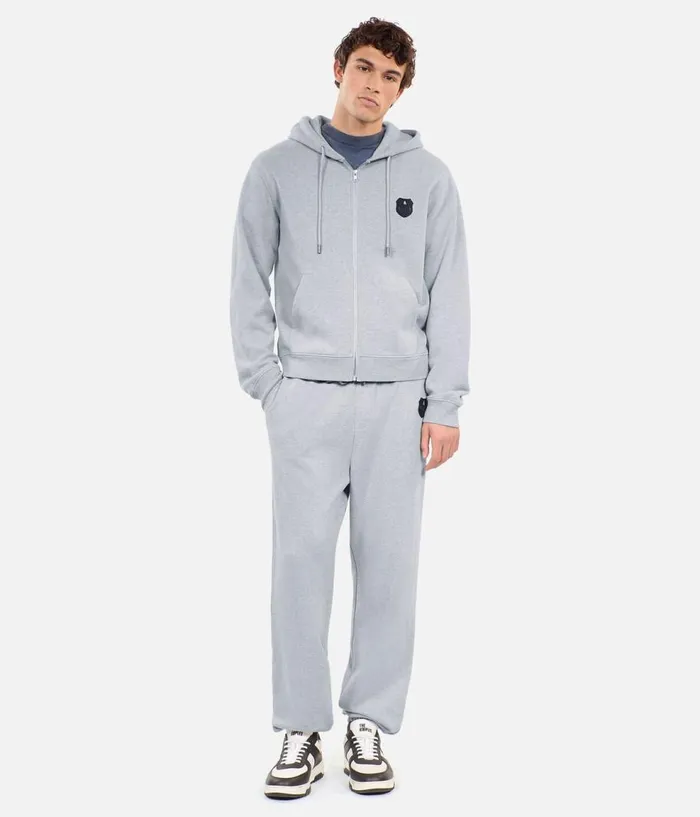 Men Sweatshirts and Sweatpants THE KOOPLES Grey Blazon Hoodie Men Sweatshirts and Sweatpants THE KOOPLES Grey Blazon Hoodie