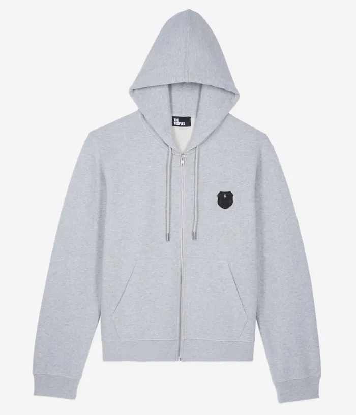 Men Sweatshirts and Sweatpants THE KOOPLES Grey Blazon Hoodie Men Sweatshirts and Sweatpants THE KOOPLES Grey Blazon Hoodie